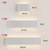 Tuya Smart LED RGB Wall Lamp Rectangle Dimmable Up Down Sconce Bedroom Vanity APP Voice Control Mirror Front Wall Lights Fixture