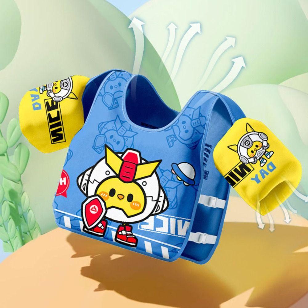 Куртки для плавания с защитой от опрокидывания для детей Регулируемый жилет для плавания без надувания для детей