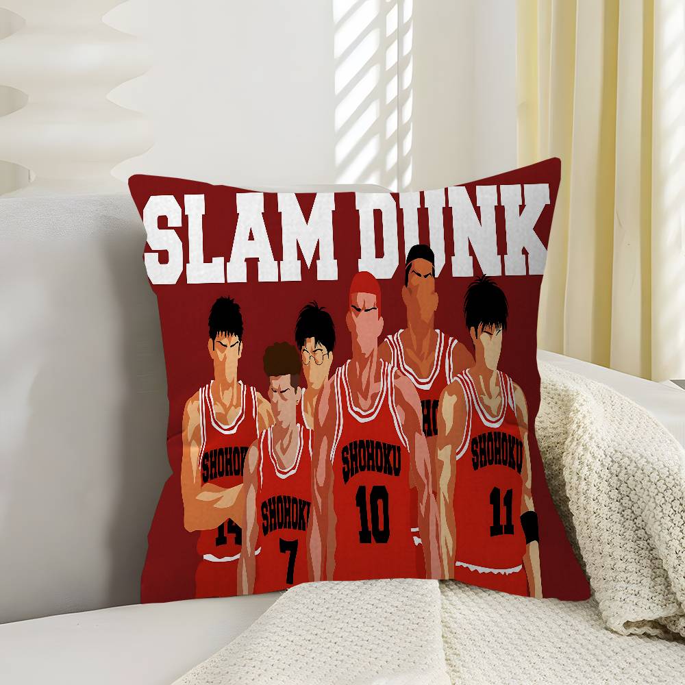 Anime Slam Dunk Pillow Cushion Cover Pillowcase Living Room Sofa Home Decor
