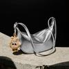 Mrs. Qiao Silver Bag 2025 New Dumpling Bag Women's Crossbody Bag Genuine Leather Women's Bag