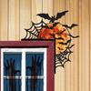 Yousheng Halloween Door Corner Sign Metal Witch Cat Bat Ghost Spider Web Door Topper Sign Indoor Door Window Frame Decoration