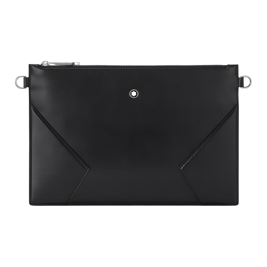 Montblanc Meisterstuck Кожаный Клатч-сумка на запястье Мужской Черный 129899