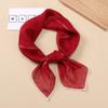 Fashionable New Versatile Headscarf Large Square Scarf Solid Color Scarf Women'S Simulated Silk Satin Scarf