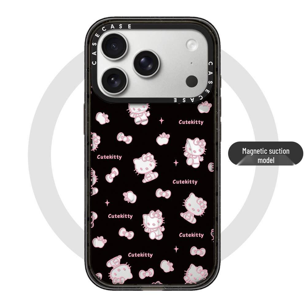 Чехол-бабочка с узлом и кошкой MagSafe для iPhone 17/16 Pro