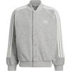 Adidas FW24 Warm Series 3-Stripes Logo Stripe Sports Long Sleeve Jacket Unisex Jacket Pure-Gray JI6639