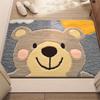 2025 Bear Floor Mat Imitation Cashmere Carpet Household Dirt-Resistant Entrance Door Mat Bathroom Water-Absorbent Non-Slip Foot Mat