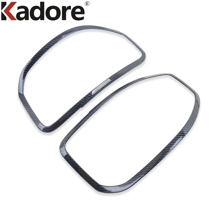 Rear Tail Light Lamp Cover Trim For Hyundai Venue 2024 Carbon Car Taillight Frame Trims Accessories