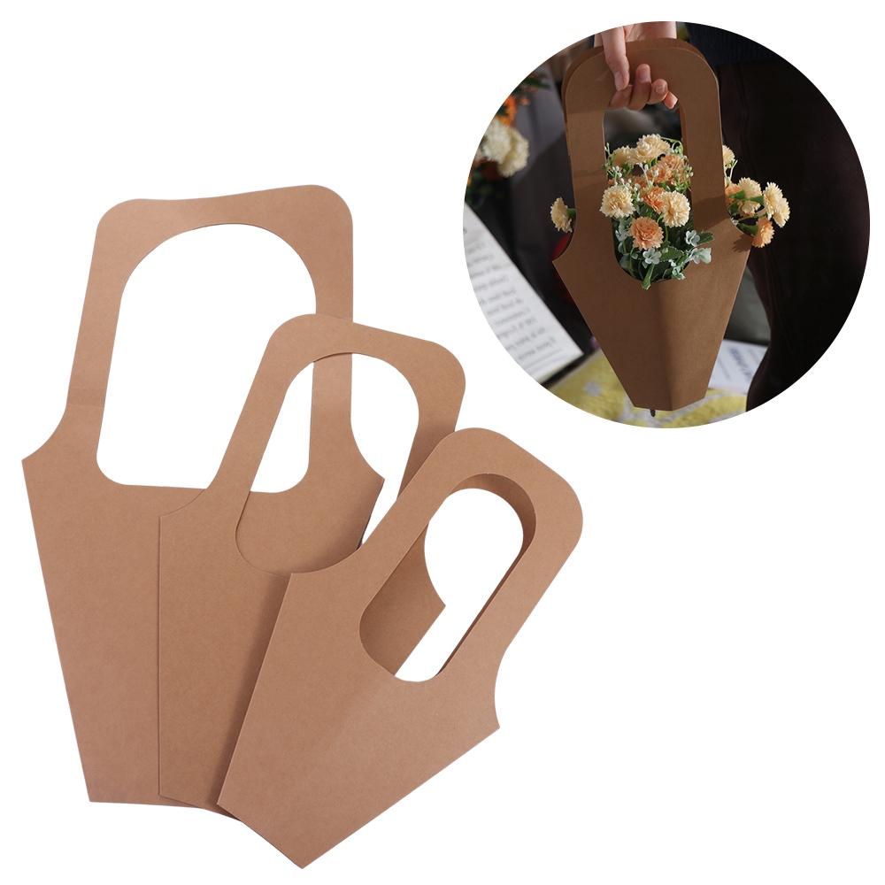 Romantic Flowers Paper Bag Simple Flower Packaging Bag Creative Flower Arrangement Bag Rose Flower