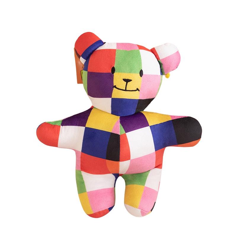 Elmer's Colors Stuffed Animal Cute And Cuddly Elephant Plushie For Kids