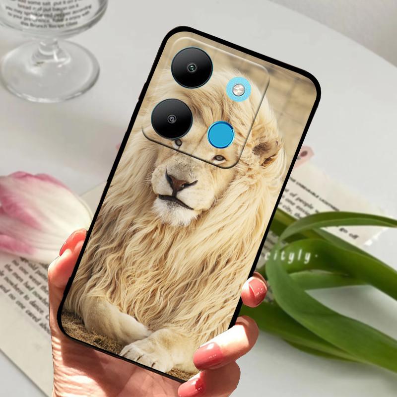 Для Infinix Smart 7 Чехол Роскошный Силиконовый ТПУ Мягкий Телефон Черный Чехол Чехлы Для Infinix Smart7 X6515 Funda Защитный Coque Capa