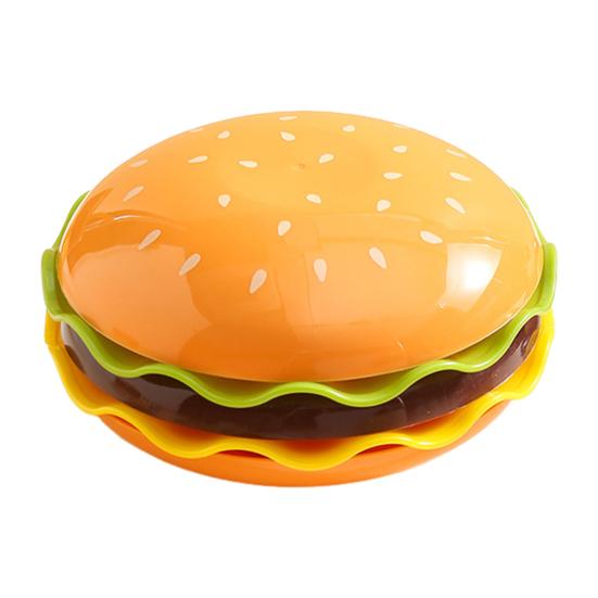 Набор из 5/7 тарелок для макания в форме гамбургера, салатных тарелок, десертных тарелок, мисок для удаления костей, тарелок для приправ, мультяшная посуда для вечеринок