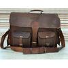 Leather Vintage Laptop Bag Satchel Briefcase Messenger (Handbag) Men's Genuine