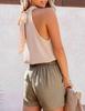 European & American Women's Summer Halter Chiffon Sleeveless Top