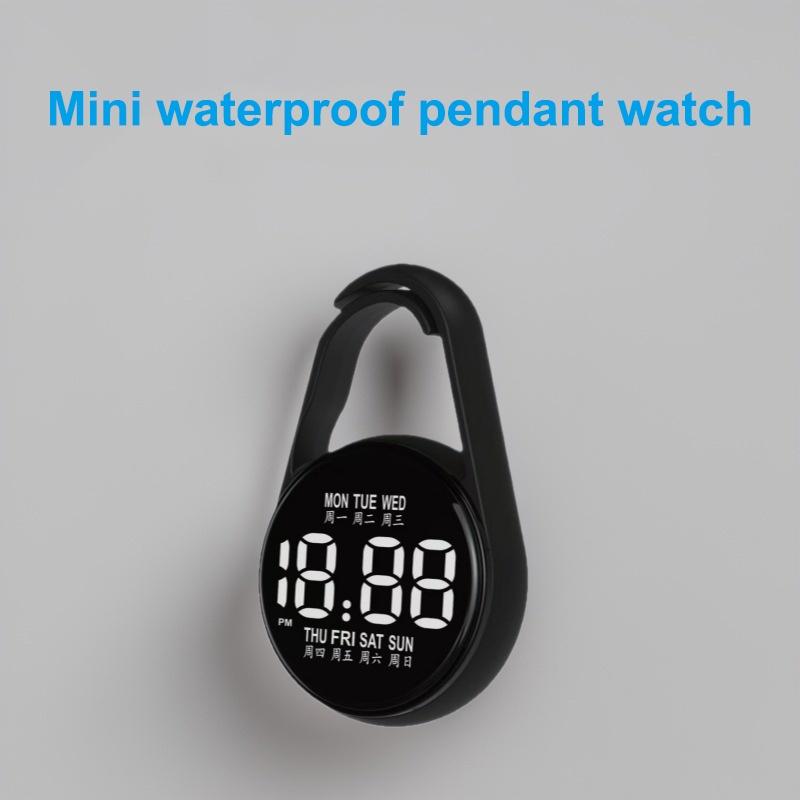 LED Digital Hanging Watch Night Light Energy Saving Silent Electronic Clock for Bedroom Living Room Wall Decor