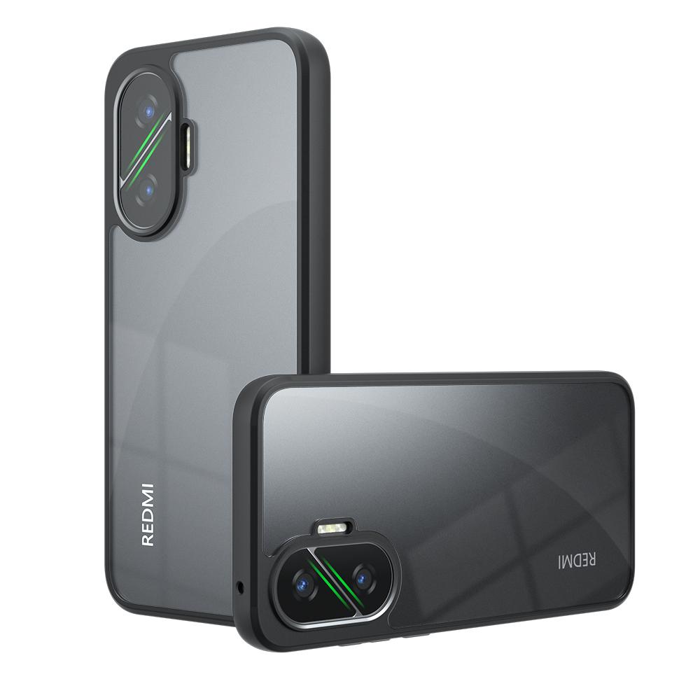 Матовый противоударный чехол для телефона F7 для POCO F7 Прозрачный жесткий акриловый ПК + бампер из ТПУ Чехол для Redmi Turbo 4 pro