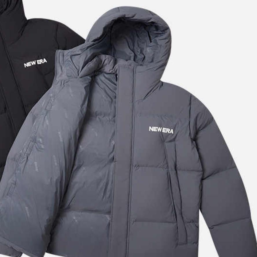 New Era Extraordinary Comfort Series National Trend Loose Fit Printed Logo Pattern Hooded Warm Down Jacket Unisex Jacket 14385227