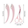 Facial Hair Removal Cosmetic Accessories Eyebrow Trimmer Set Eyebrow Scissors with Comb Makeup Tools Eyebrow Trimming