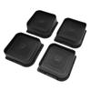 4PCS Bed Risers ABS L Shape Anti Slip Chair Leg Extra Lifts Furniture Riser Stand Blocks for Desk
