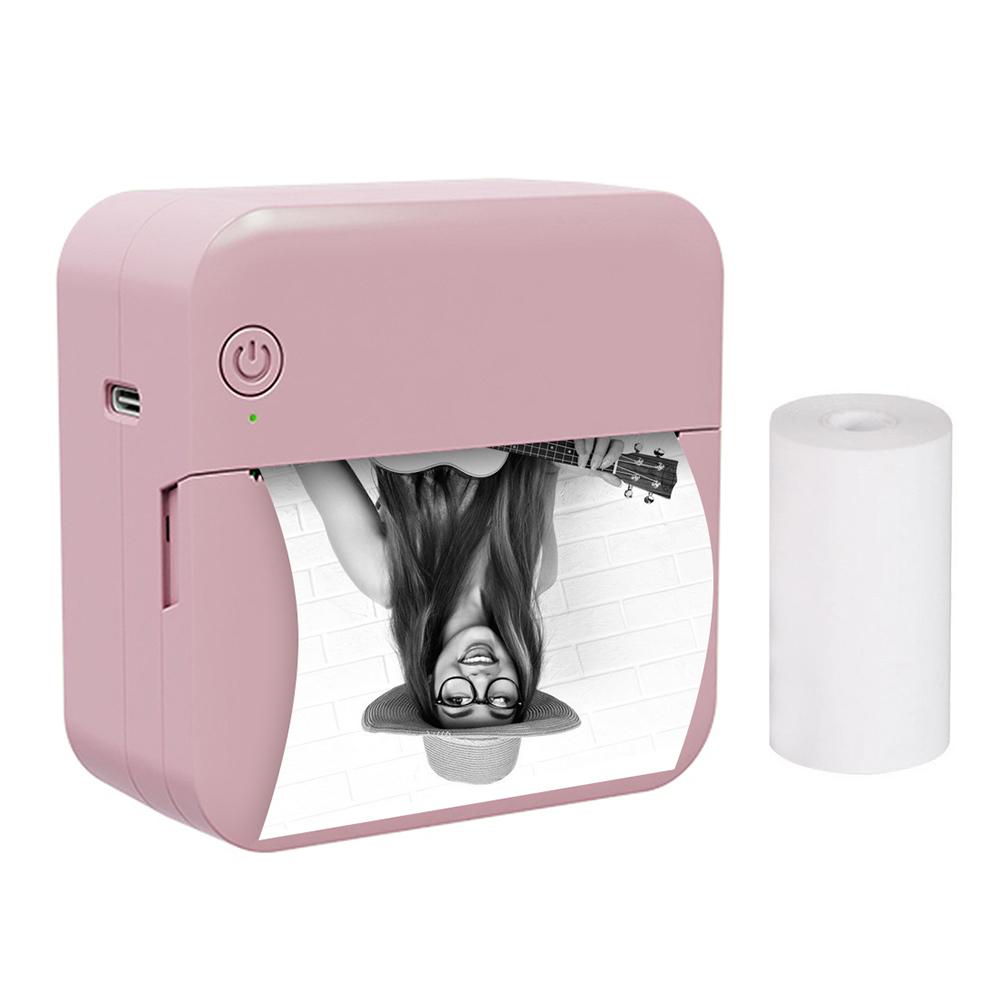 Мини карманный термопринтер P7 Многофункциональный портативный принтер для наклеек 300DPI Мгновенная фотопечать Поддержка BT для IOS Android