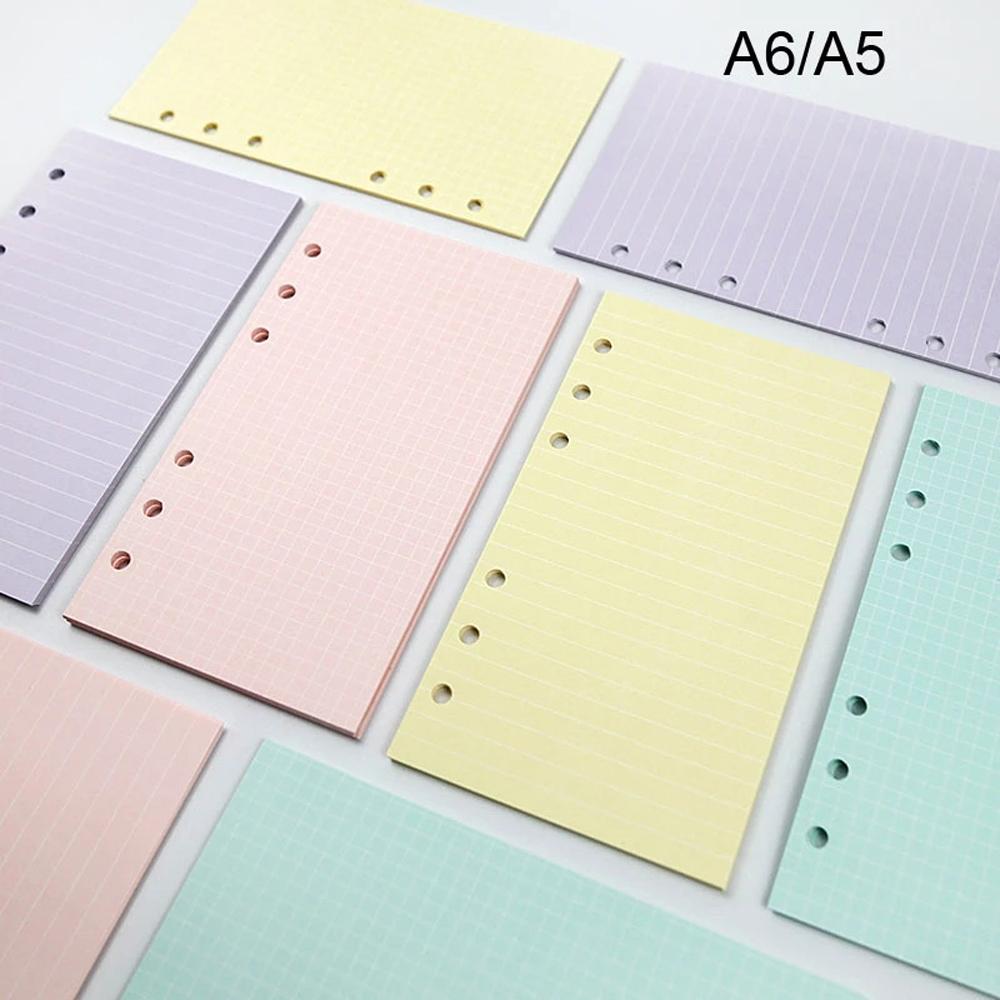 Planner A5 A6 40 Sheets Notebook Paper Loose Leaf Paper Refill Binder Inside Page Paper Refill