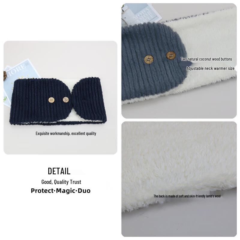 Warm Fluffy Winter Short Scarf