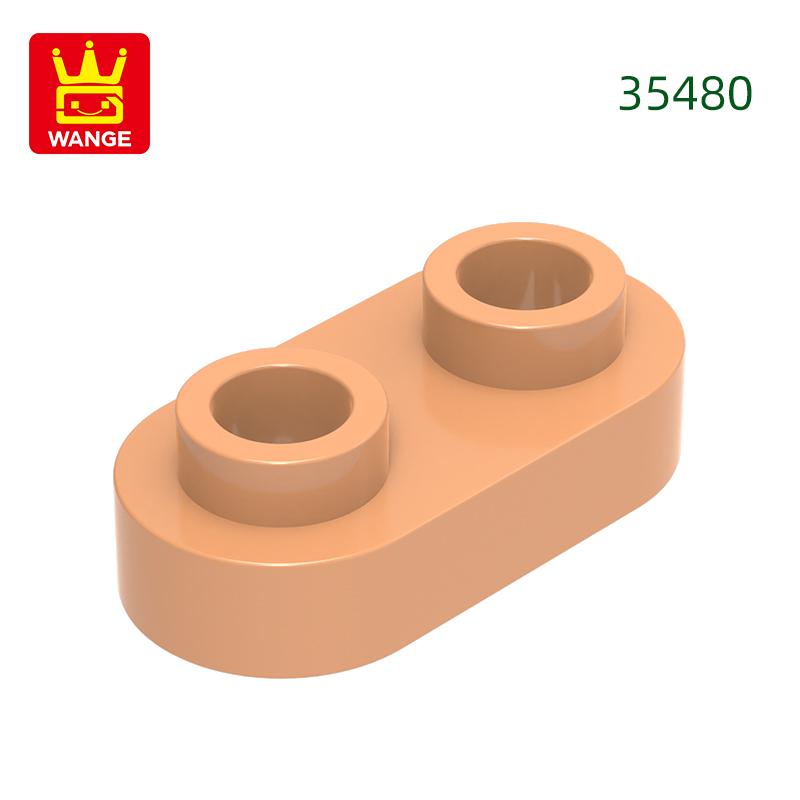 Нетоксичный 370 шт./лот 35480 Круглый 1x2 Открытый штырек Короткий круглый с 2 отверстиями Блок Moc Цветные Аксессуары Совместимые с Кирпичиком DIY Игрушки