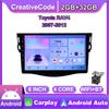 Car Android Radio For Toyota RAV4 2007-2012 With Button Knob 2din Multimedia Stereo Video Player WIFI GPS Carplay 2+32GB