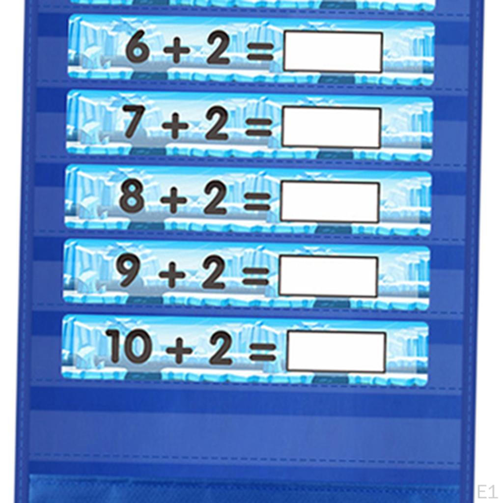 Дополнительный карман Образовательные плакаты Математические таблицы Дошкольный учебный материал