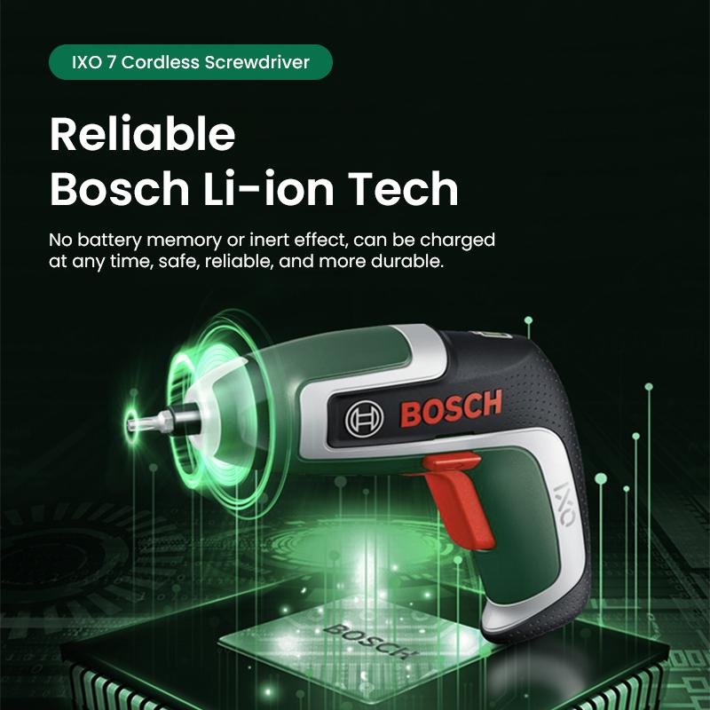 Bosch IXO 7 Беспроводная электрическая отвертка с перезарядкой от USB IXO 7th Компактная отвертка Портативная силовая машина с максимальным крутящим моментом 5,5 Нм