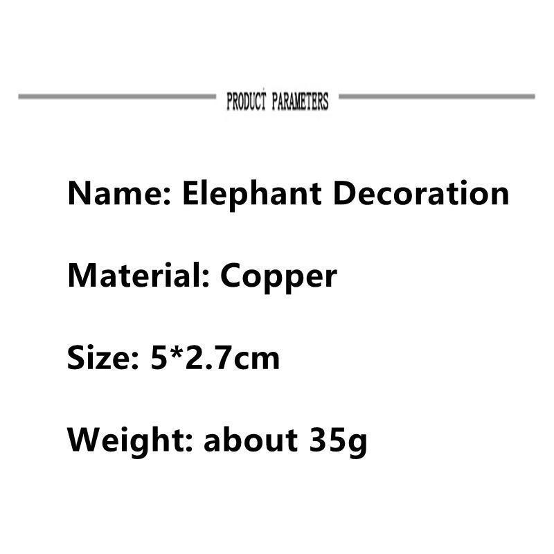 Антикварные мини-фигурки слонов для украшения дома, офиса, чайный питомец, настольные животные, бронзовая резьба, ручки