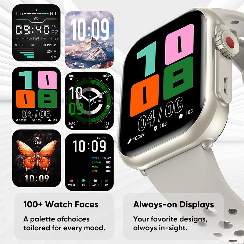 Новые Умные Часы 1000 мАч Мужские Женские 1,85" HD AMOLED GPS-трек Полностью Сенсорный Экран IP68 Водонепроницаемые Bluetooth-звонки Умные Часы Мужские