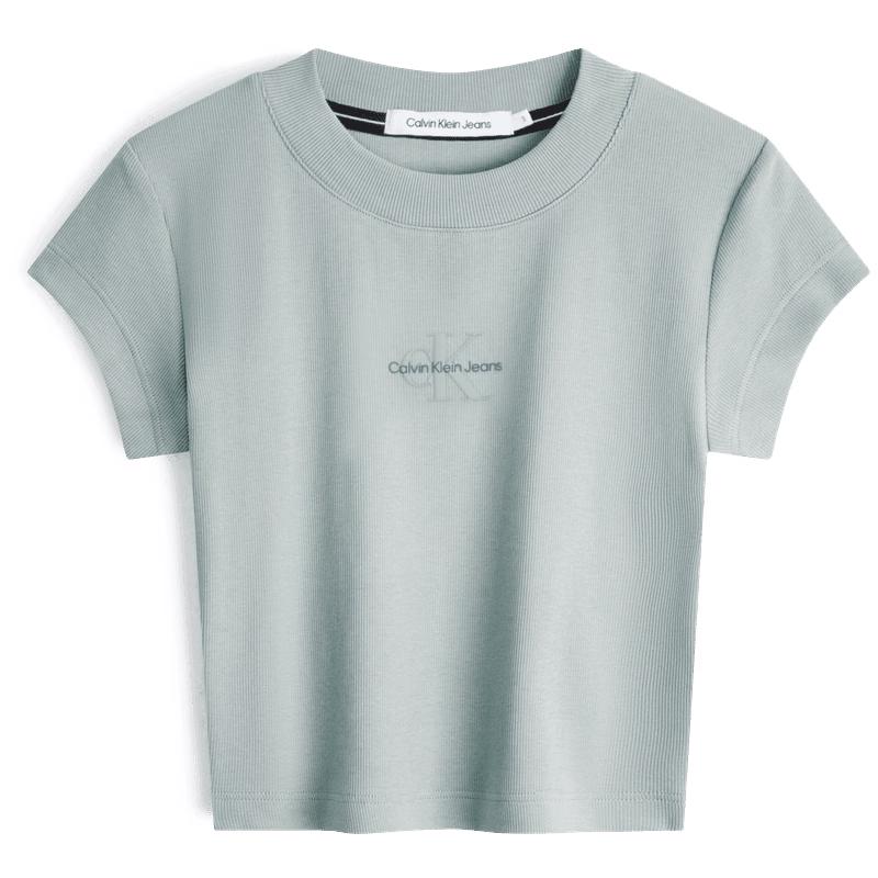 Calvin Klein Джинсы Женская Футболка с Короткой Рукавой и Буквами