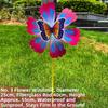 Multistyles Flower Butterfly Windmill Colorful Standing Lawn Flower Pinwheel  Picnic Decor Toys