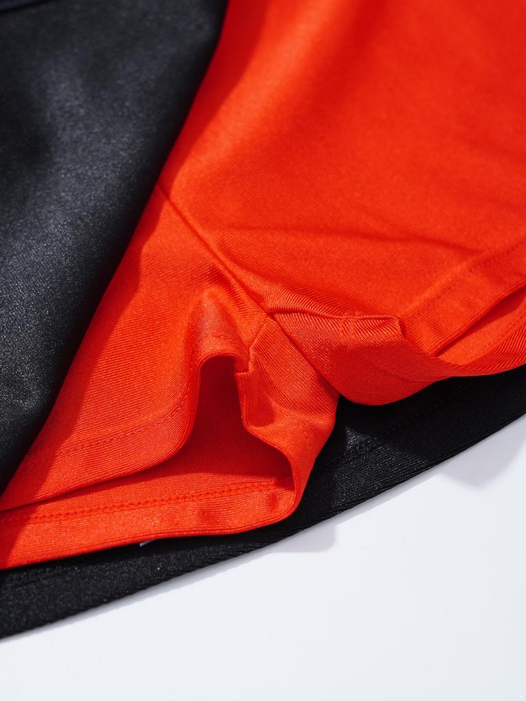 Комплект танцевального кроп-топа и юбки для девочек, без рукавов, дизайн со стразами, боковой разрез, костюм для чирлидинга