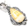 Yellow Aventurine Gemstone Handmade 925 Sterling Silver Pendant 2.64" O8v13