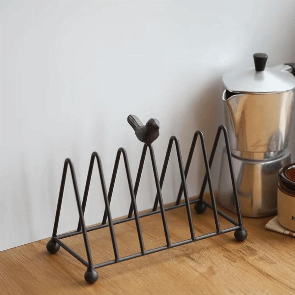Iron Plate Rack Wire Construction Shelf Storage Portable Bird Dish Rack Kitchen Dish Organizer