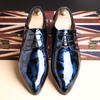Роскошная мужская формальная обувь Модная узорчатая кожаная обувь Дизайнерская шнуровка Заостренная свадебная обувь Новая 38-50 Большой размер Кожаная обувь