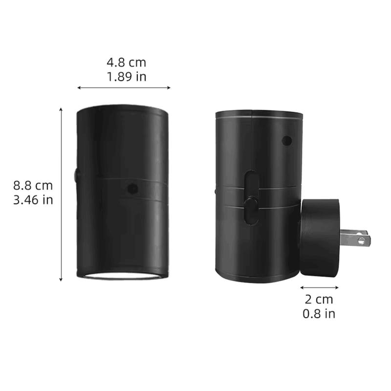 Night Light Plug Into Wall RGB/3 Color Dimmable Portable Socket LED Night Light EU Plug-In Bedside Lamp Room Corridor Home Decor