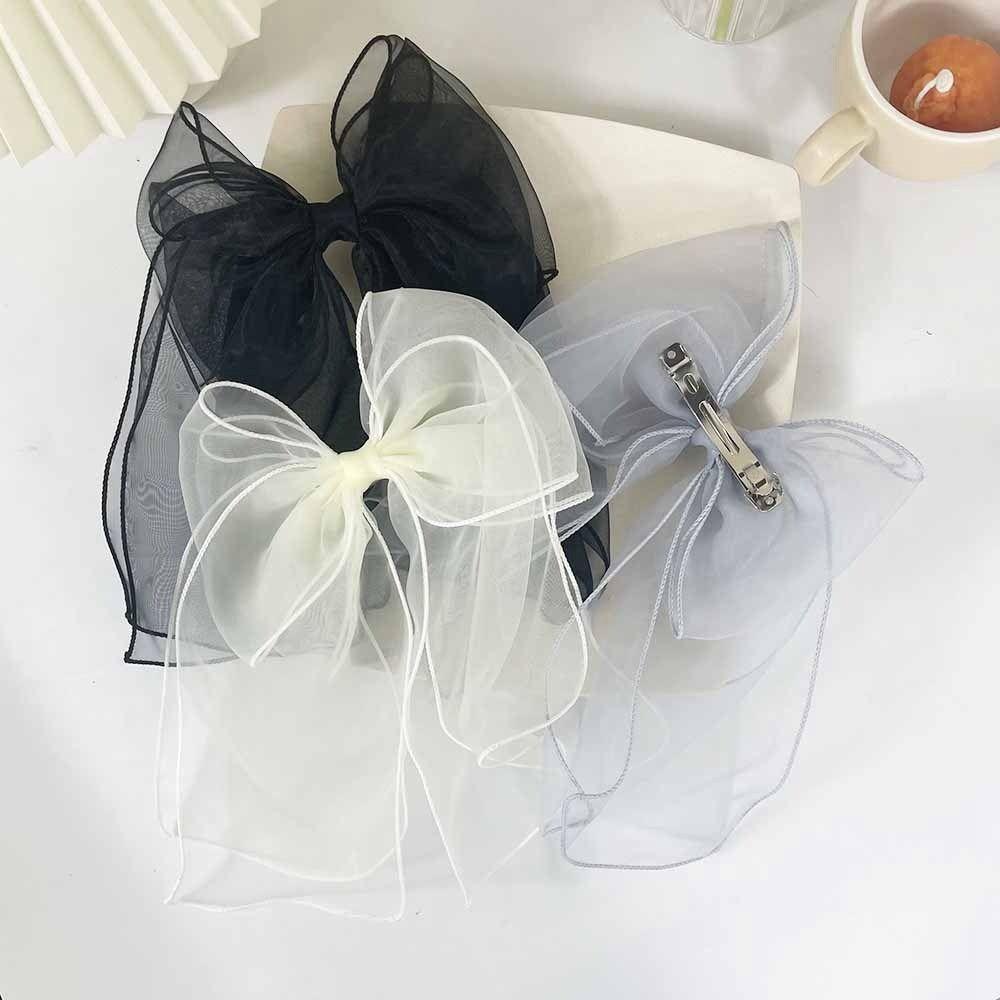 Заколки-заколки Balletcore Bow Hair Clip корейский стиль головной убор Лента-бантик Женские аксессуары для волос