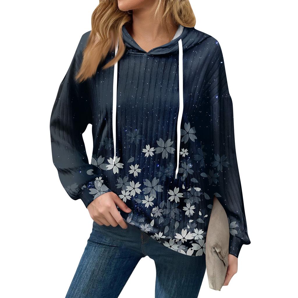 Толстовки для женщин оверсайз зимние милые свитшоты пуловер трендовая осенняя одежда