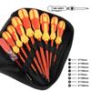 STEELMIGHT Insulated Screwdriver Set, 9-Piece Set for Electrical Work, Includes Insulated Blades for 500V Operation, Phillips and Flathead