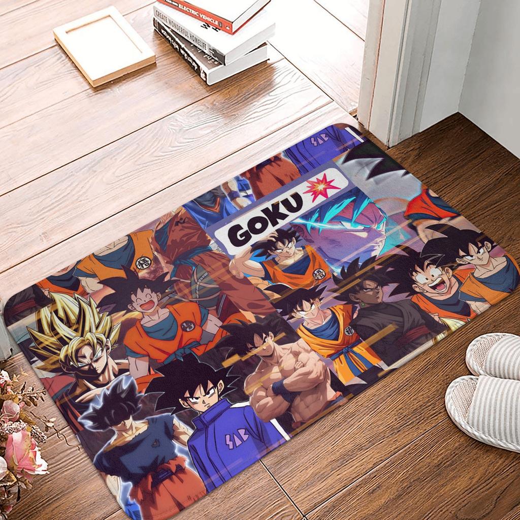 Goku Anime Dragon Ball Doormat Mat Anti-Slip Kitchen Bathroom Toilet Rug Carpet 40*60cm