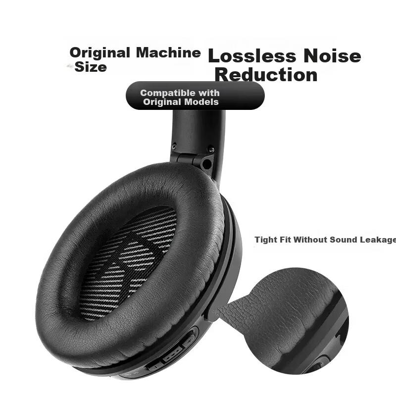 PENGGU Replacement Ear Pads for Bose QC35 II QC45 Headphones, Original Lambskin Soft Sponge Noise-Cancelling Ear Cushions, Black
