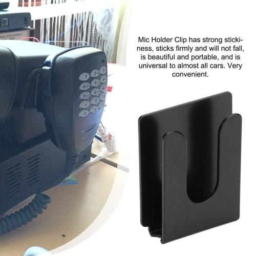 Микрофонный держатель-клипса, Крючок для подвешивания микрофона | Держатель-клипса для радиомикрофона, Металлический держатель для подвешивания микрофона, Металлические аксессуары для автомобильного радио, Самоклеящийся