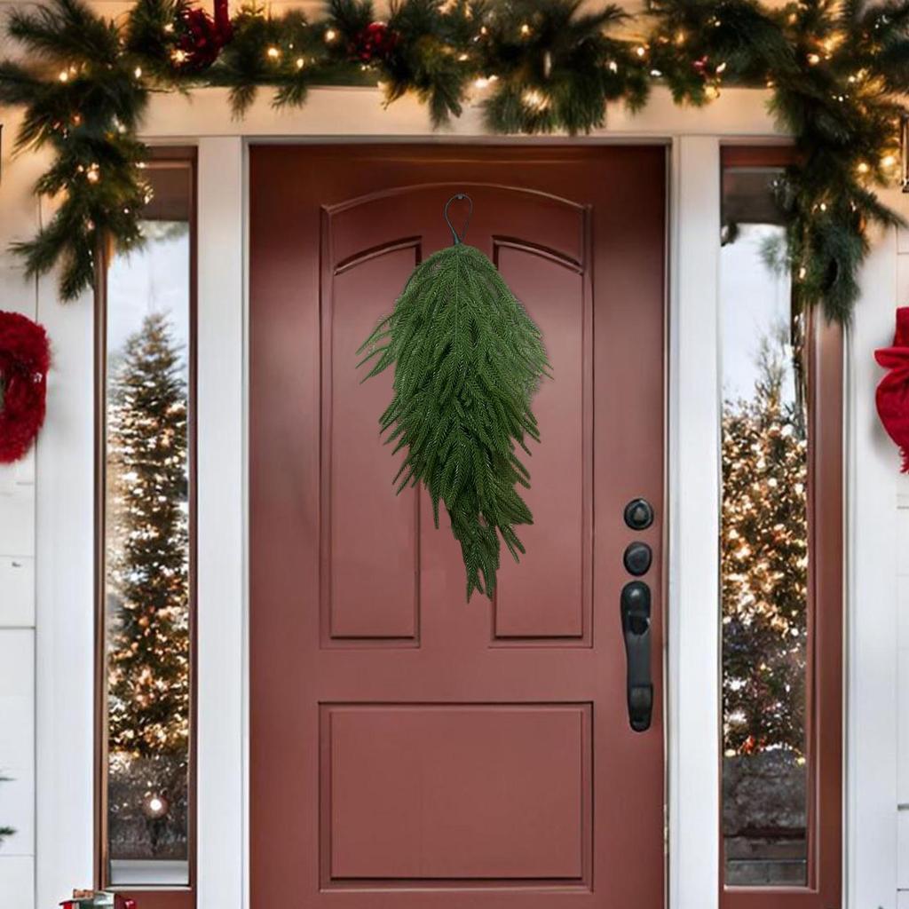 Рождественское искусственное украшение-капля для двери, Искусственная игольчатая капля для двери