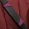 Carbon Fiber Leather Car Seat Belt Shoulder Pad Cover