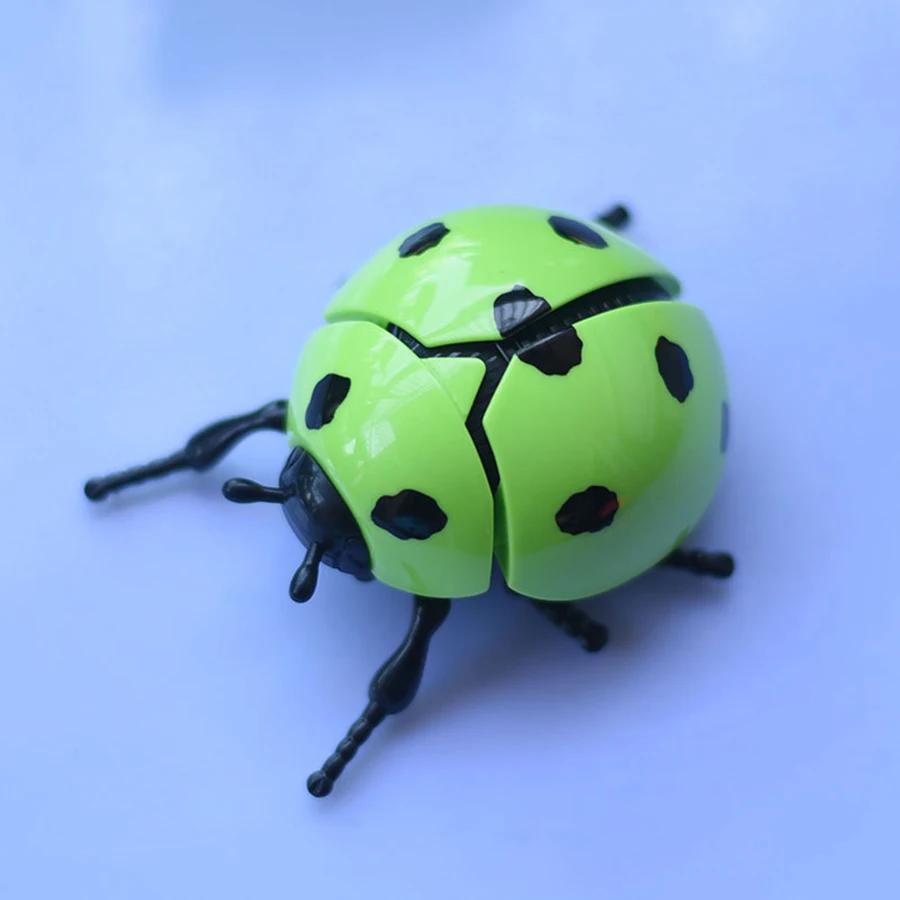 Заводная пружина божья коровка семиточечная детская игрушка/Имитация жука Золотая черепаха Качающаяся божья коровка/Детская познавательная игрушка