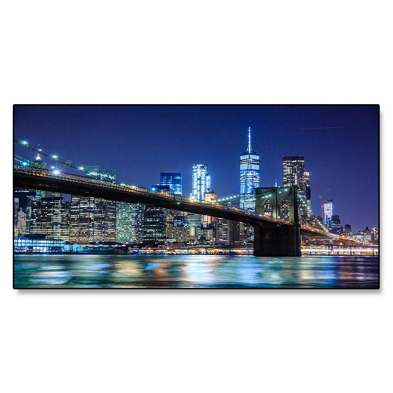 Большой размер, современная городская ночная сцена, холст, картина, настенная живопись, пейзаж, отражение, постеры и принты для гостиной, домашний декор