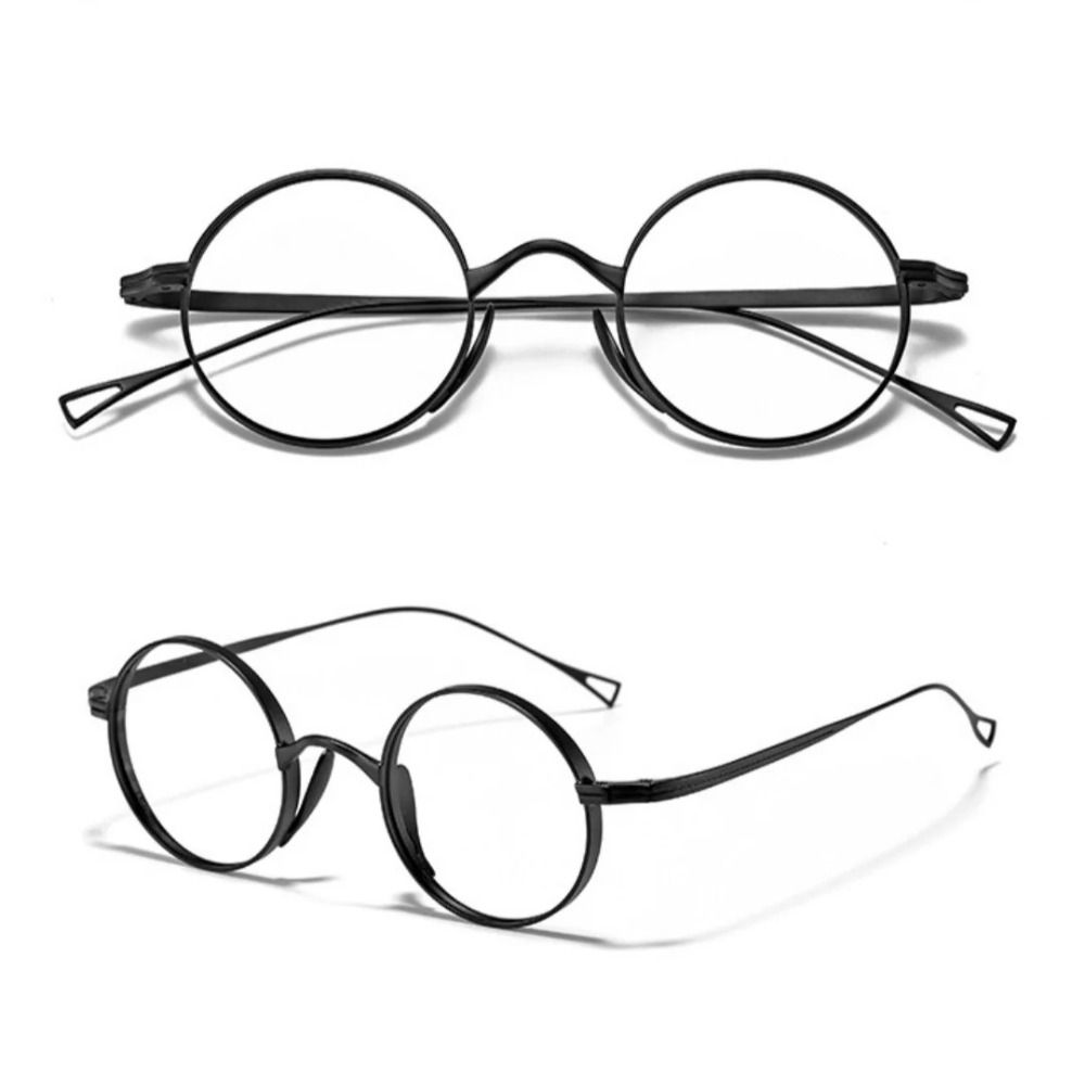 New Pure Titanium Glasses Frame Oval Shape Simple Design Eyeglasses Frames Retro Classic Eye Decoration