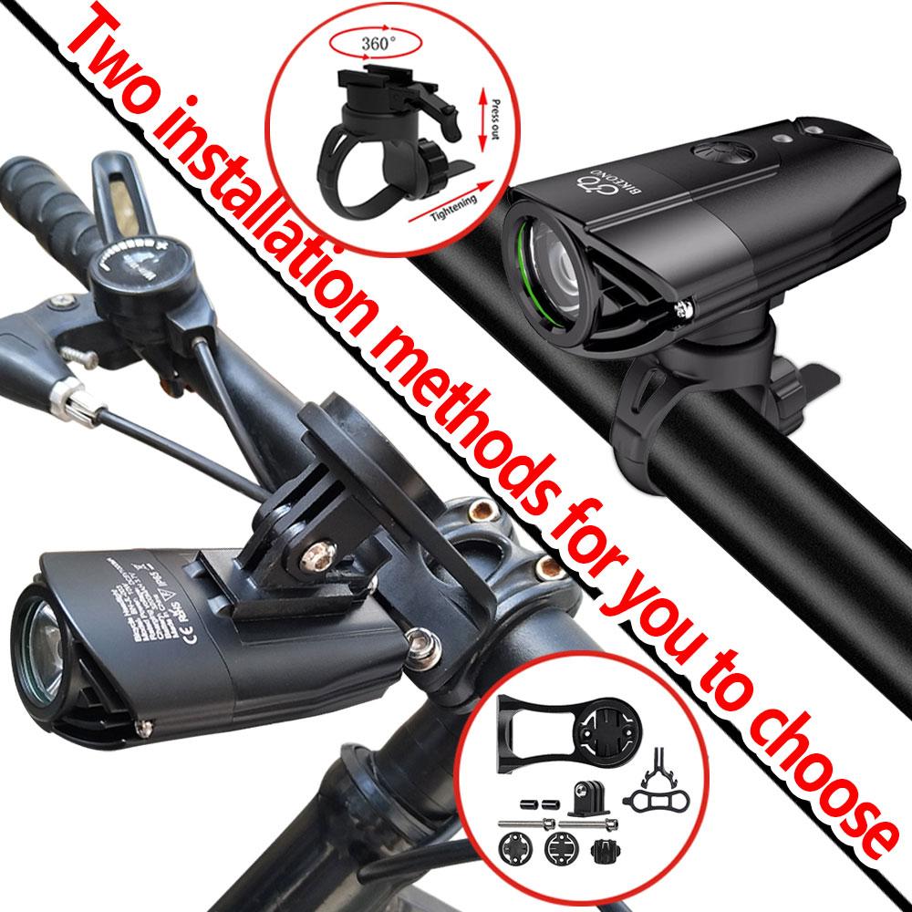 Велосипедный светильник подъемный непромокаемый USB MTB передняя фара ультра фонарик велосипедное освещение фонарик светодиодные аксессуары для велосипеда